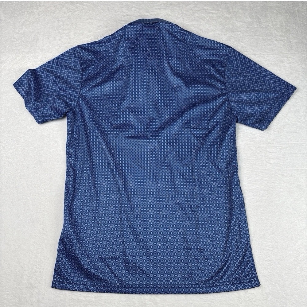 Collars and Co NWT Semi-Spread Collar Polo Lattice Blue - Size Small - Picture 7 of 7